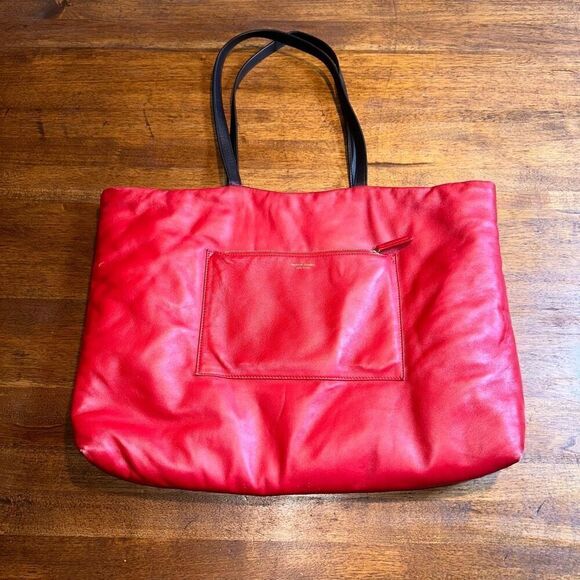 Mansur Gavriel Reversible Pillow Leather Tote Bag - Picture 9 of 14